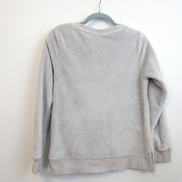Wondershop Sweater Sz Small Sleepwear Gray Fleece Long Sleeve Crewneck Pullover - Picture 2 of 8